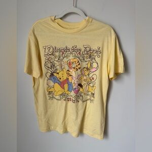 Yellow Winnie the Pooh Graphic T-Shirt